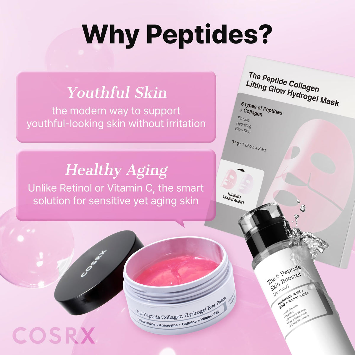 COSRX 6X Peptide Collagen Skin Booster Toner Serum for Dull Skin, 5.07 oz - thewildfolk COSRX 6X Peptide Collagen Skin Booster Toner Serum for Dull Skin, 5.07 oz