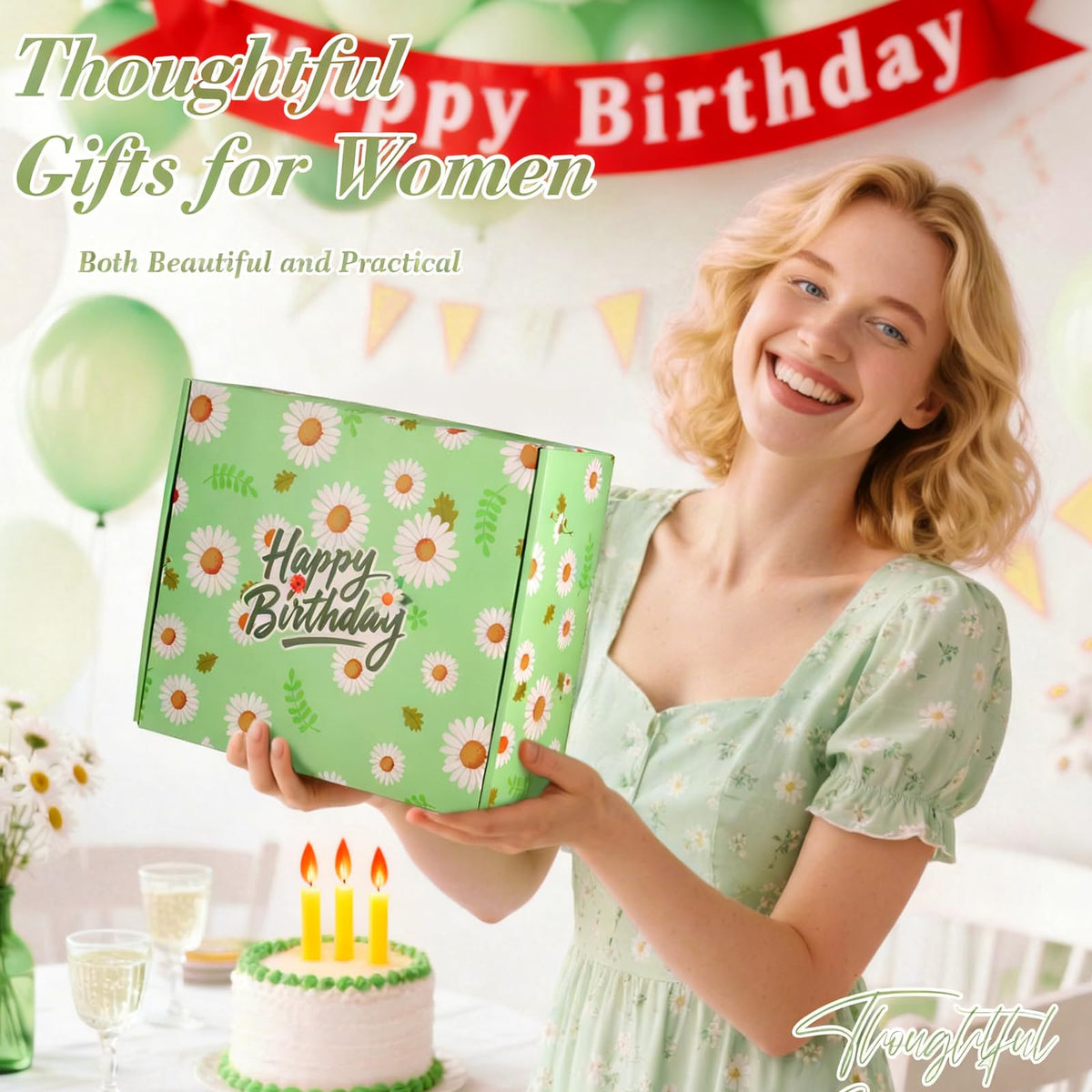 Daisy Birthday Gifts for Women,Self Care Gift Box for Mom,Wife,Best Friend - thewildfolk Daisy Birthday Gifts for Women,Self Care Gift Box for Mom,Wife,Best Friend