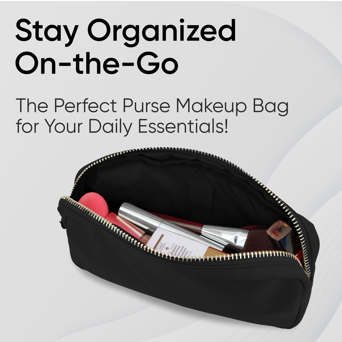 DANCOUR Small Makeup Bag For Purse - Makeup Bag Small Cosmetic Bag For Purse - Mini Pouch Travel Makeup Bag Zipper Pouches Makeup Pouch Mini Organizer For Women and Girls (Black) - thewildfolk DANCOUR Small Makeup Bag For Purse - Makeup Bag Small Cosmetic Bag For Purse - Mini Pouch Travel Makeup Bag Zipper Pouches Makeup Pouch Mini Organizer For Women and Girls (Black)