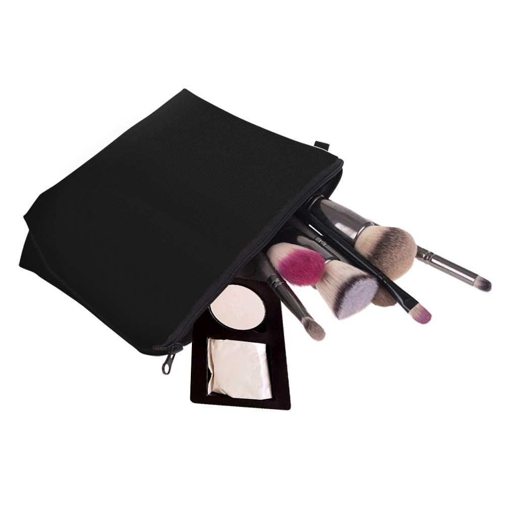 Deanfun Makeup Case Small, Cosmetic Zipper Bag Waterproof for Purse Mini, Women Cute Traveling Accessories Pouch for Ladies Thanksgiving Christmas Gifts(Solid Black D2-51705) 8.65" x 5.35" x 0.78" - thewildfolk Deanfun Makeup Case Small, Cosmetic Zipper Bag Waterproof for Purse Mini, Women Cute Traveling Accessories Pouch for Ladies Thanksgiving Christmas Gifts(Solid Black D2-51705) 8.65" x 5.35" x 0.78"