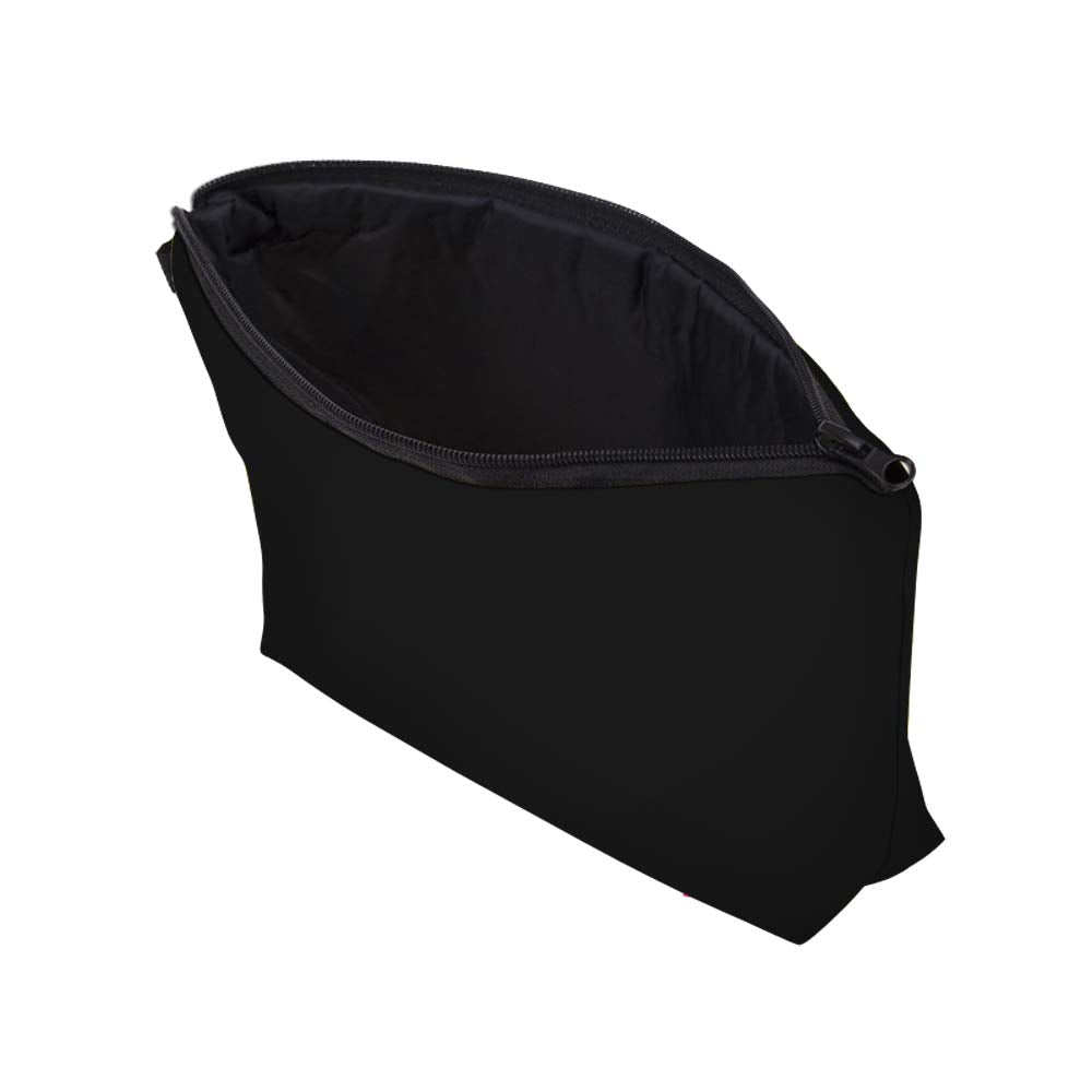 Deanfun Makeup Case Small, Cosmetic Zipper Bag Waterproof for Purse Mini, Women Cute Traveling Accessories Pouch for Ladies Thanksgiving Christmas Gifts(Solid Black D2-51705) 8.65" x 5.35" x 0.78" - thewildfolk Deanfun Makeup Case Small, Cosmetic Zipper Bag Waterproof for Purse Mini, Women Cute Traveling Accessories Pouch for Ladies Thanksgiving Christmas Gifts(Solid Black D2-51705) 8.65" x 5.35" x 0.78"