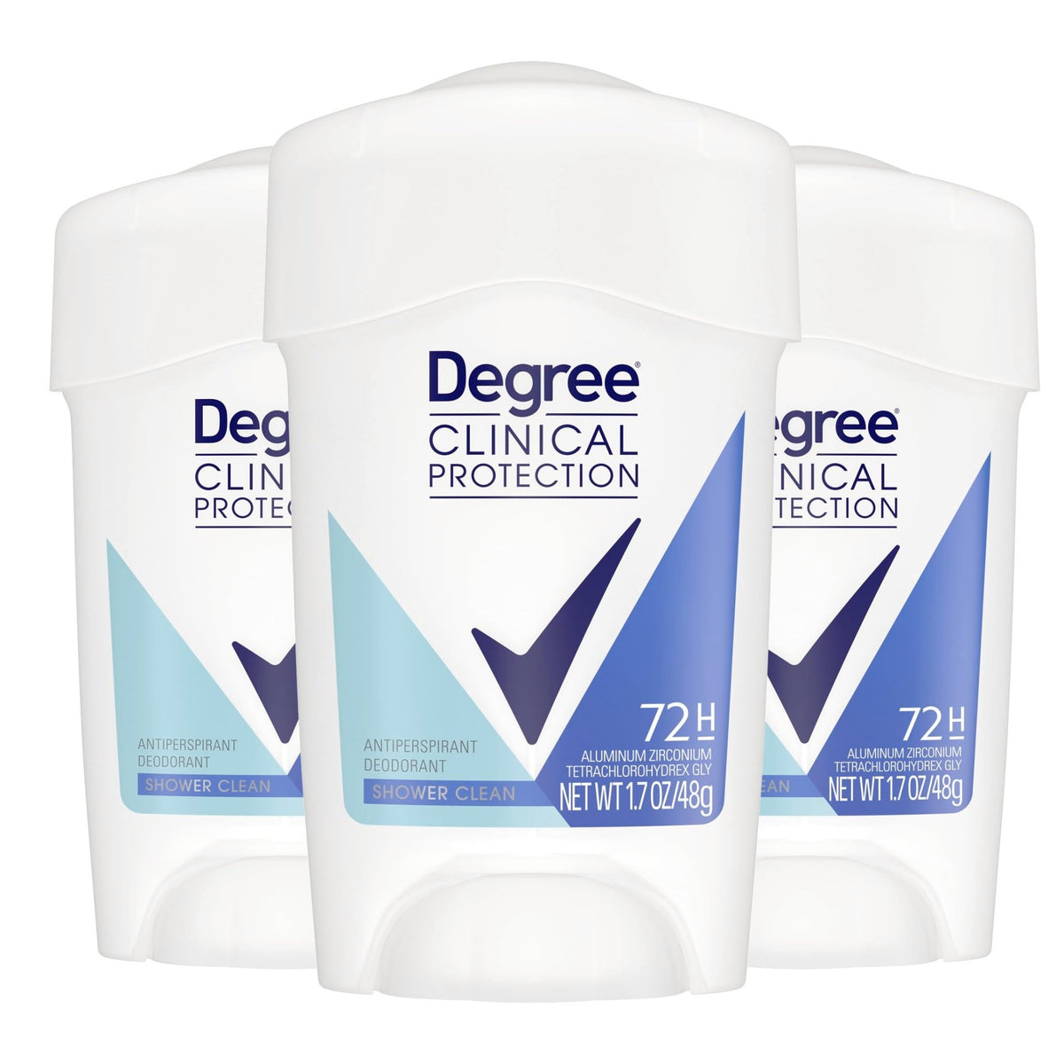 Degree Clinical Antiperspirant Shower Clean Soft Solid 3 Count 1.6 oz - thewildfolk Degree Clinical Antiperspirant Shower Clean Soft Solid 3 Count 1.6 oz