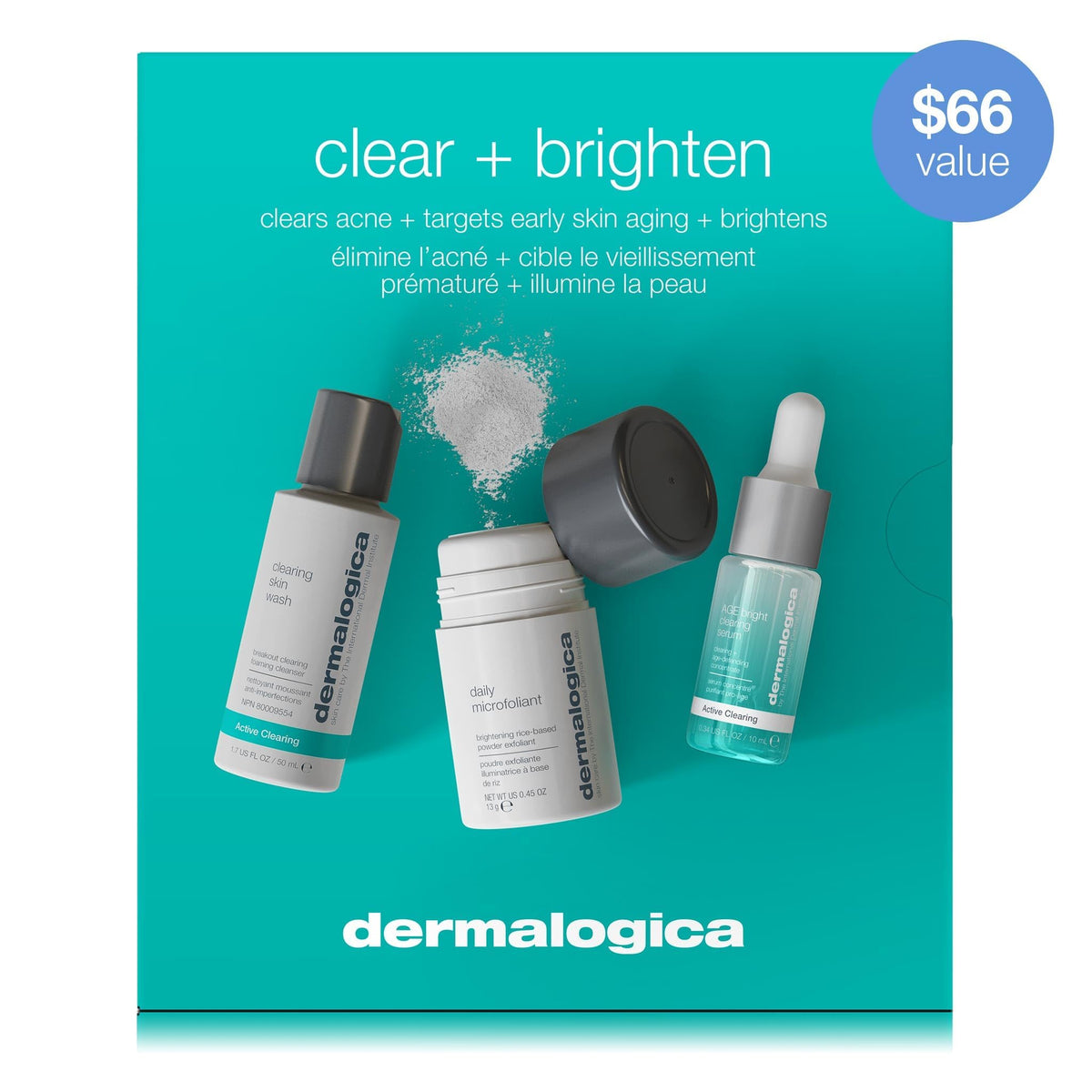 Dermalogica Clear and Brighten Kit, Travel Size - thewildfolk Dermalogica Clear and Brighten Kit, Travel Size
