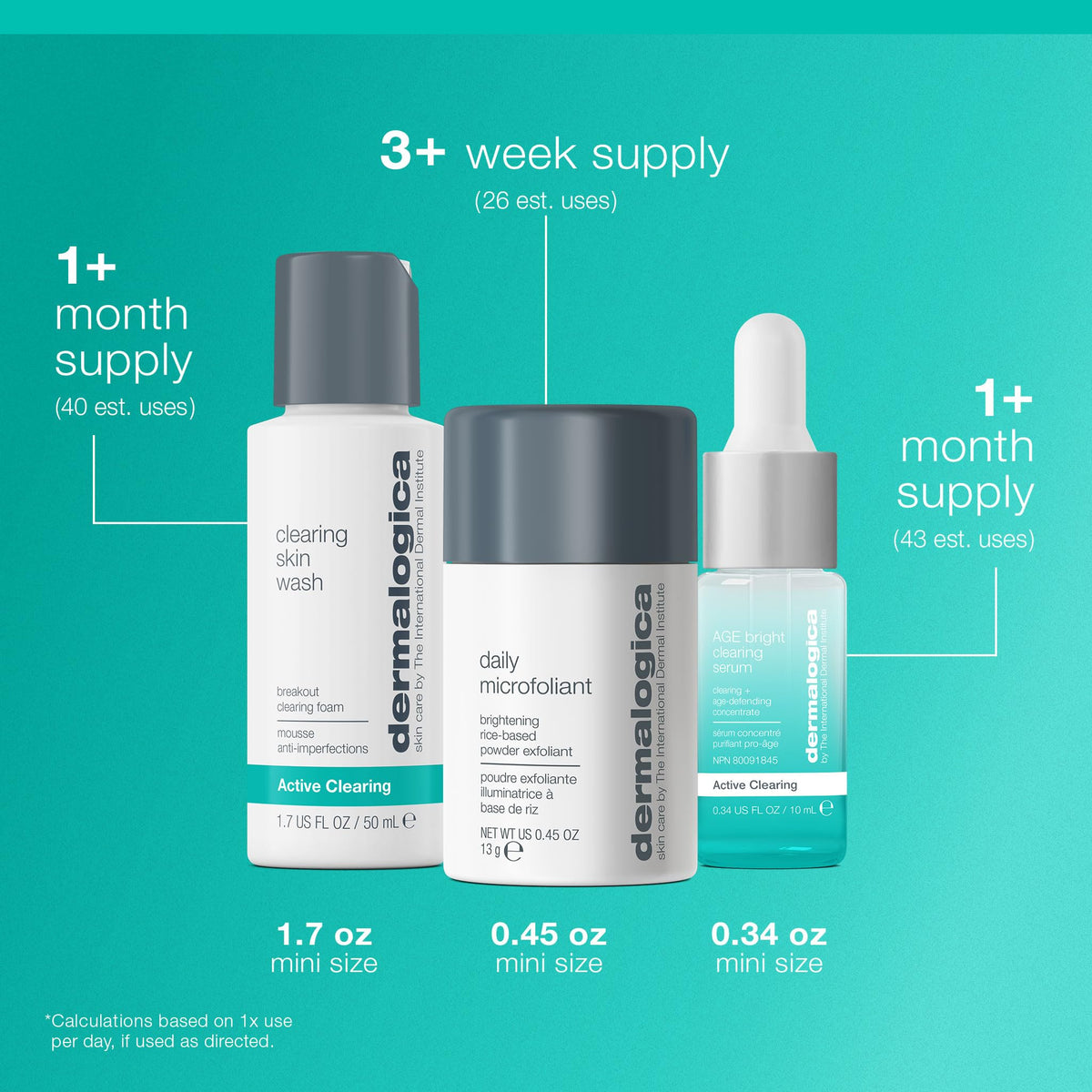 Dermalogica Clear and Brighten Kit, Travel Size - thewildfolk Dermalogica Clear and Brighten Kit, Travel Size