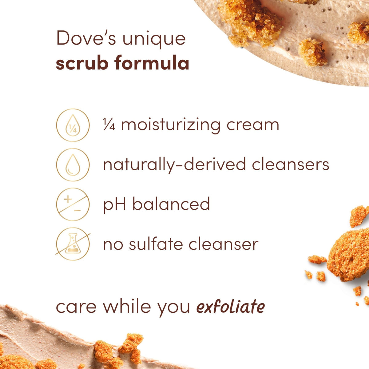 Dove Brown Sugar and Coconut Butter Body Scrub Exfoliates and Deeply 15 oz - thewildfolk Dove Brown Sugar and Coconut Butter Body Scrub Exfoliates and Deeply 15 oz
