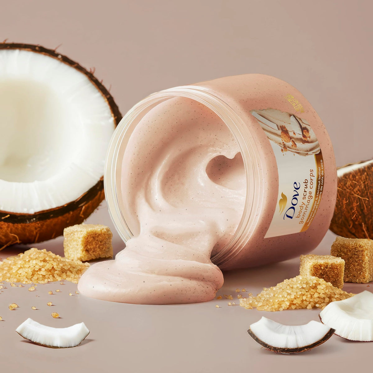 Dove Brown Sugar and Coconut Butter Body Scrub Exfoliates and Deeply 15 oz - thewildfolk Dove Brown Sugar and Coconut Butter Body Scrub Exfoliates and Deeply 15 oz