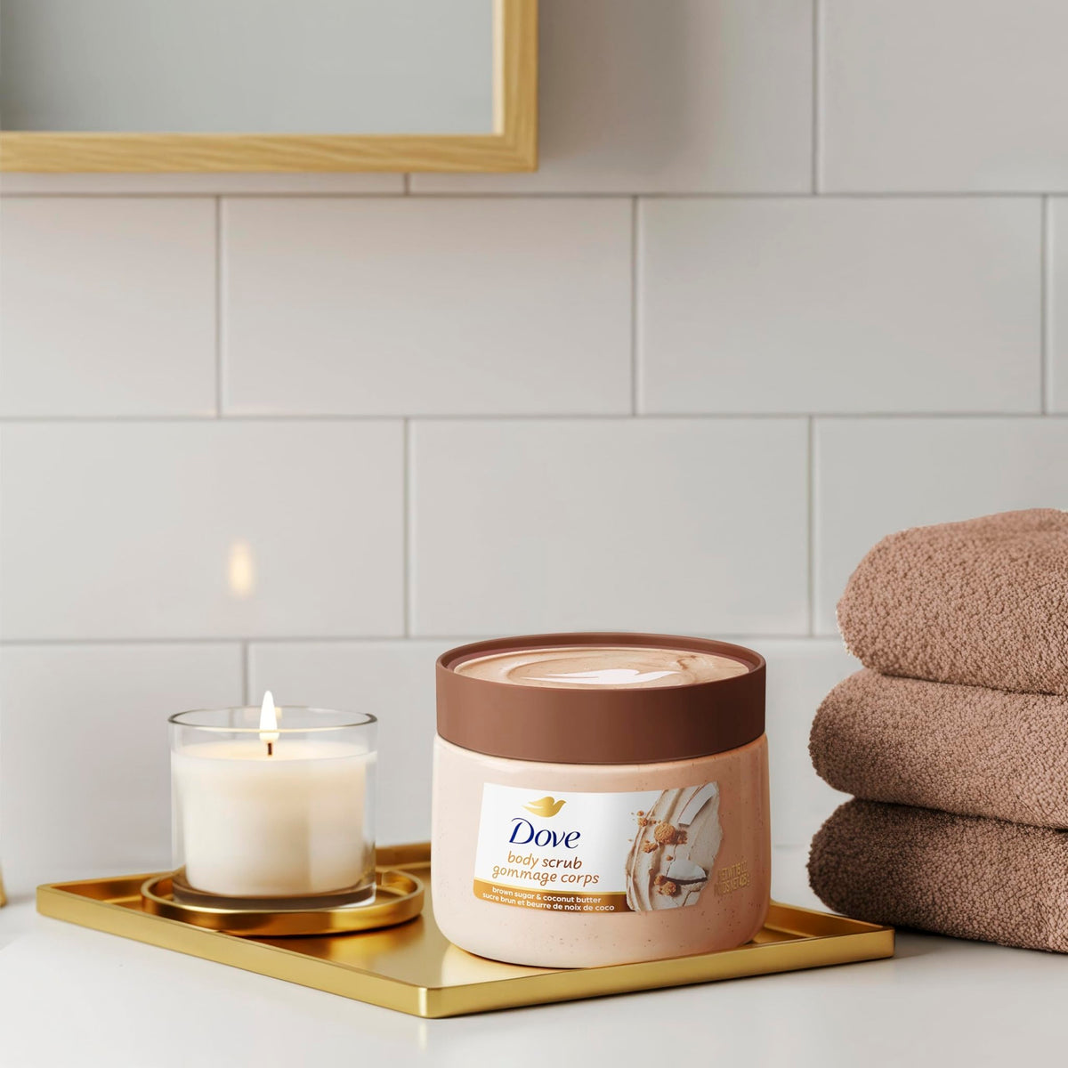 Dove Brown Sugar and Coconut Butter Body Scrub Exfoliates and Deeply 15 oz - thewildfolk Dove Brown Sugar and Coconut Butter Body Scrub Exfoliates and Deeply 15 oz