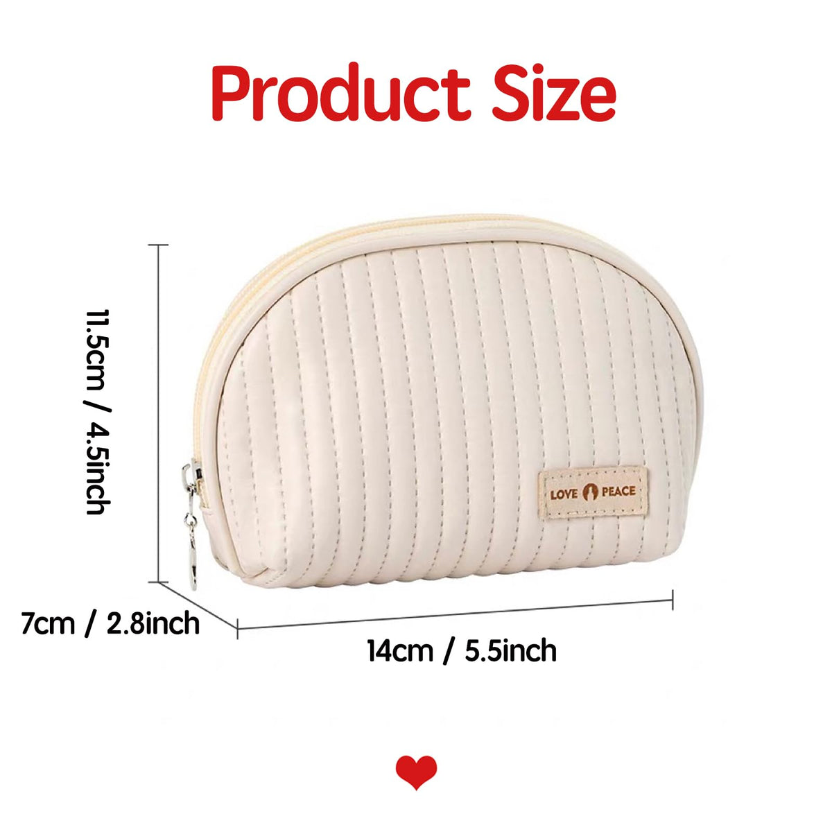 Duleylv Small Makeup Bag for Purse Mini Cosmetic Pouch Waterproof Makeup Organizer for Women Small Cosmetic Bag PU Leather Travel Makeup Bag Lipstick Bag with Zipper Beige - thewildfolk Duleylv Small Makeup Bag for Purse Mini Cosmetic Pouch Waterproof Makeup Organizer for Women Small Cosmetic Bag PU Leather Travel Makeup Bag Lipstick Bag with Zipper Beige