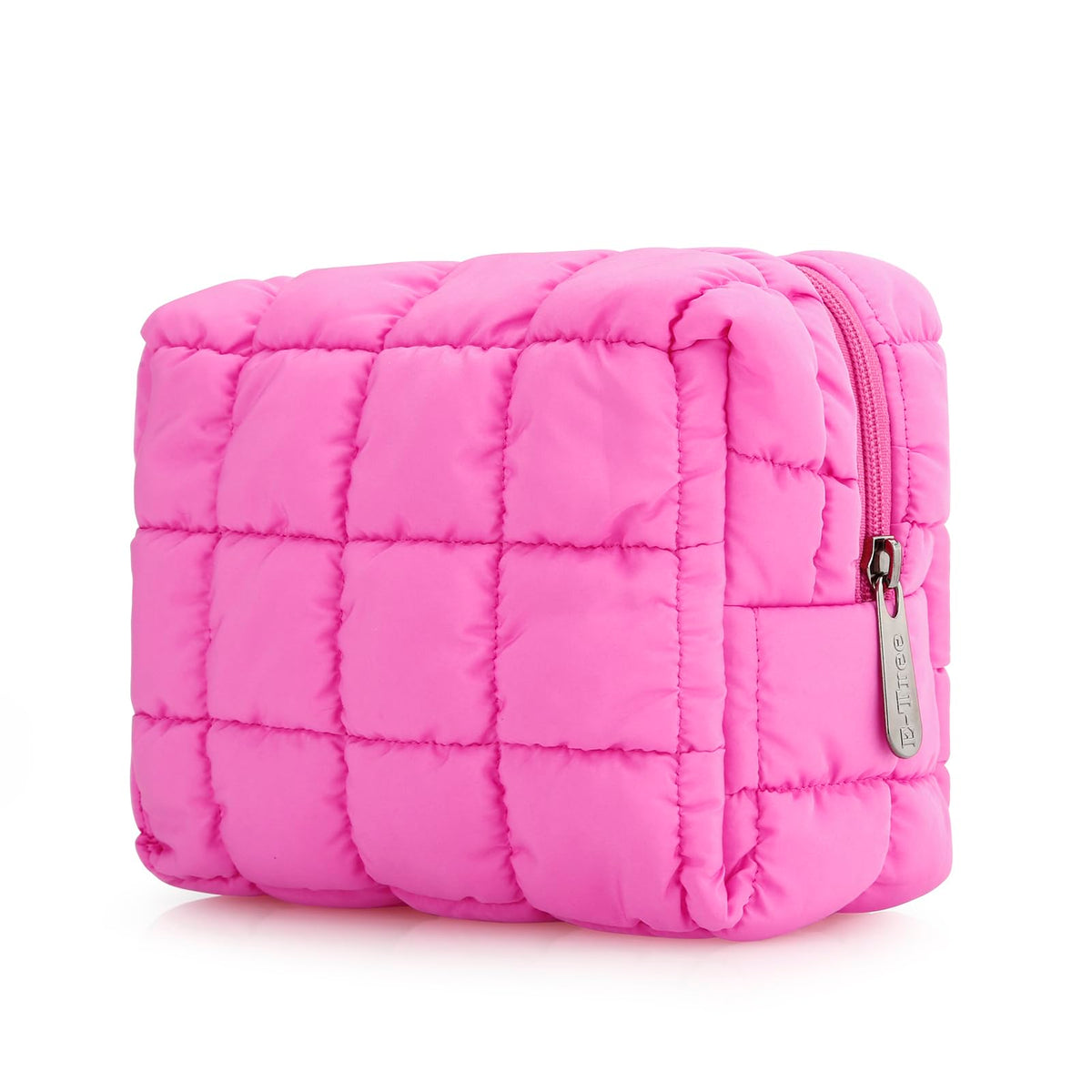 E-Tree Cute Makeup Bag,Quilted Cosmetic Bag,Make up Pouch for Purse,Toiletry Zipper Pouch,Checkered Bag,Travel Case,Storage Pouches for Organization (Hot Pink) - thewildfolk E-Tree Cute Makeup Bag,Quilted Cosmetic Bag,Make up Pouch for Purse,Toiletry Zipper Pouch,Checkered Bag,Travel Case,Storage Pouches for Organization (Hot Pink)