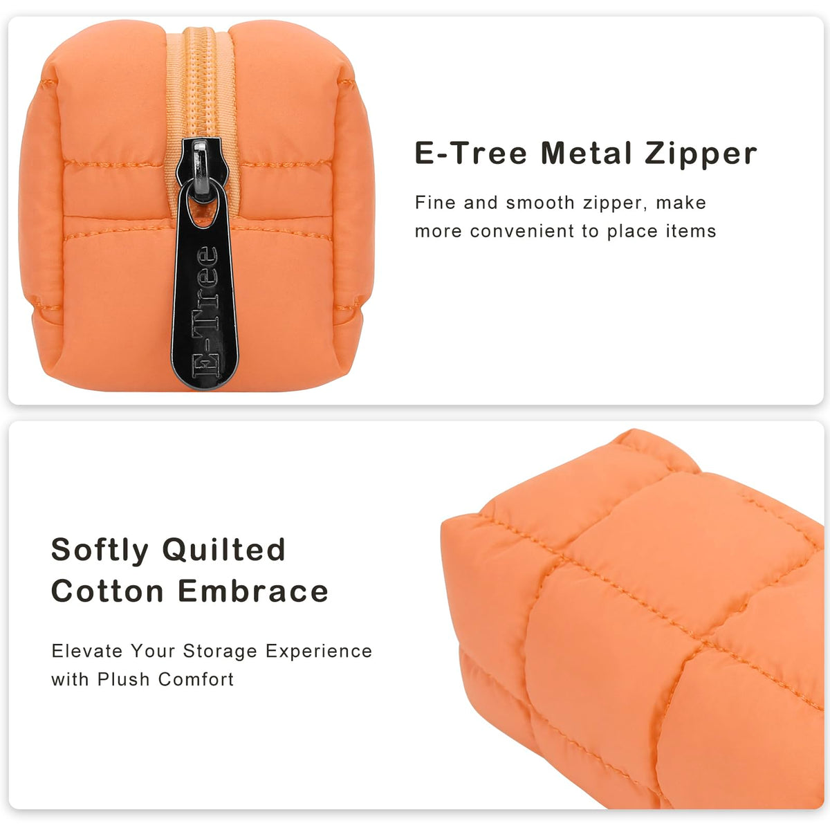 E-Tree Quilted Pencil Case,Makeup Brush Bag,Travel Toiletry Pouch Organizer - thewildfolk E-Tree Quilted Pencil Case,Makeup Brush Bag,Travel Toiletry Pouch Organizer