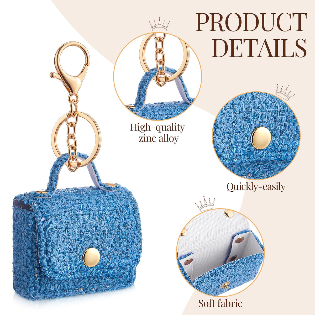Eccliy 8 Pcs Mini Backpack Keychain Tiny Coin Purse Keychain Cute Lipstick Cosmetic Bag Gifts for Women Card Holder Pouch(Polka Dot) - thewildfolk Eccliy 8 Pcs Mini Backpack Keychain Tiny Coin Purse Keychain Cute Lipstick Cosmetic Bag Gifts for Women Card Holder Pouch(Polka Dot)