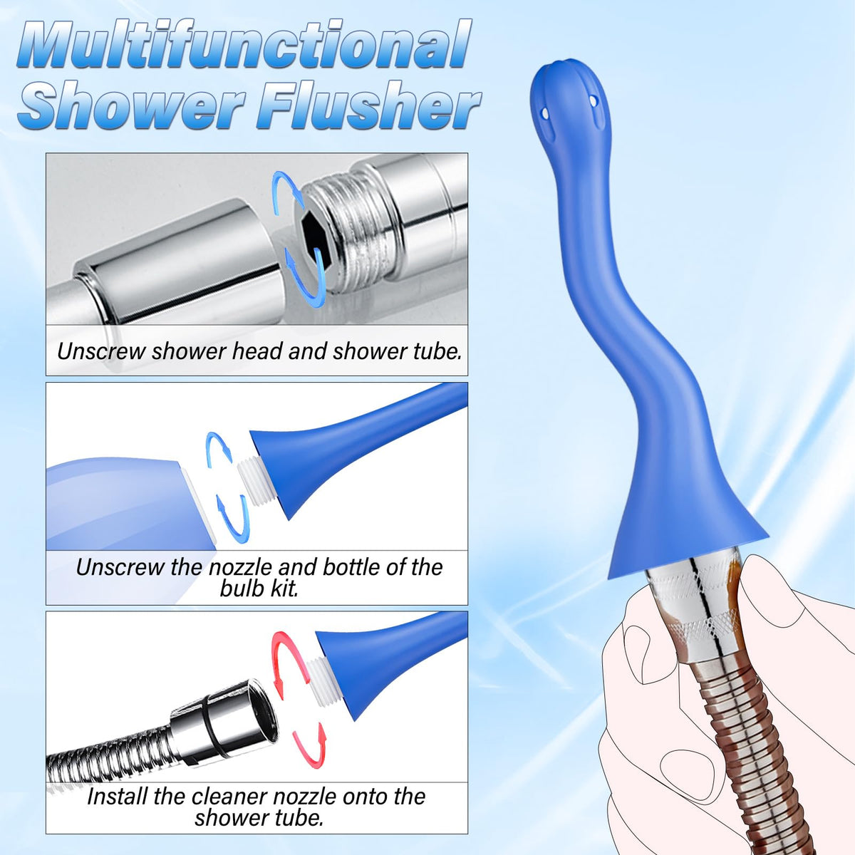 Enema Anal Douches for Men Women - Enema Bulb with Bendable Silicone Nozzles for Men Women Colon Cleanse, Anti Backflow Shower Douche Enema Kit with Lube, Anal Cleansing Feminine Care Douche Bottles - thewildfolk Enema Anal Douches for Men Women - Enema Bulb with Bendable Silicone Nozzles for Men Women Colon Cleanse, Anti Backflow Shower Douche Enema Kit with Lube, Anal Cleansing Feminine Care Douche Bottles