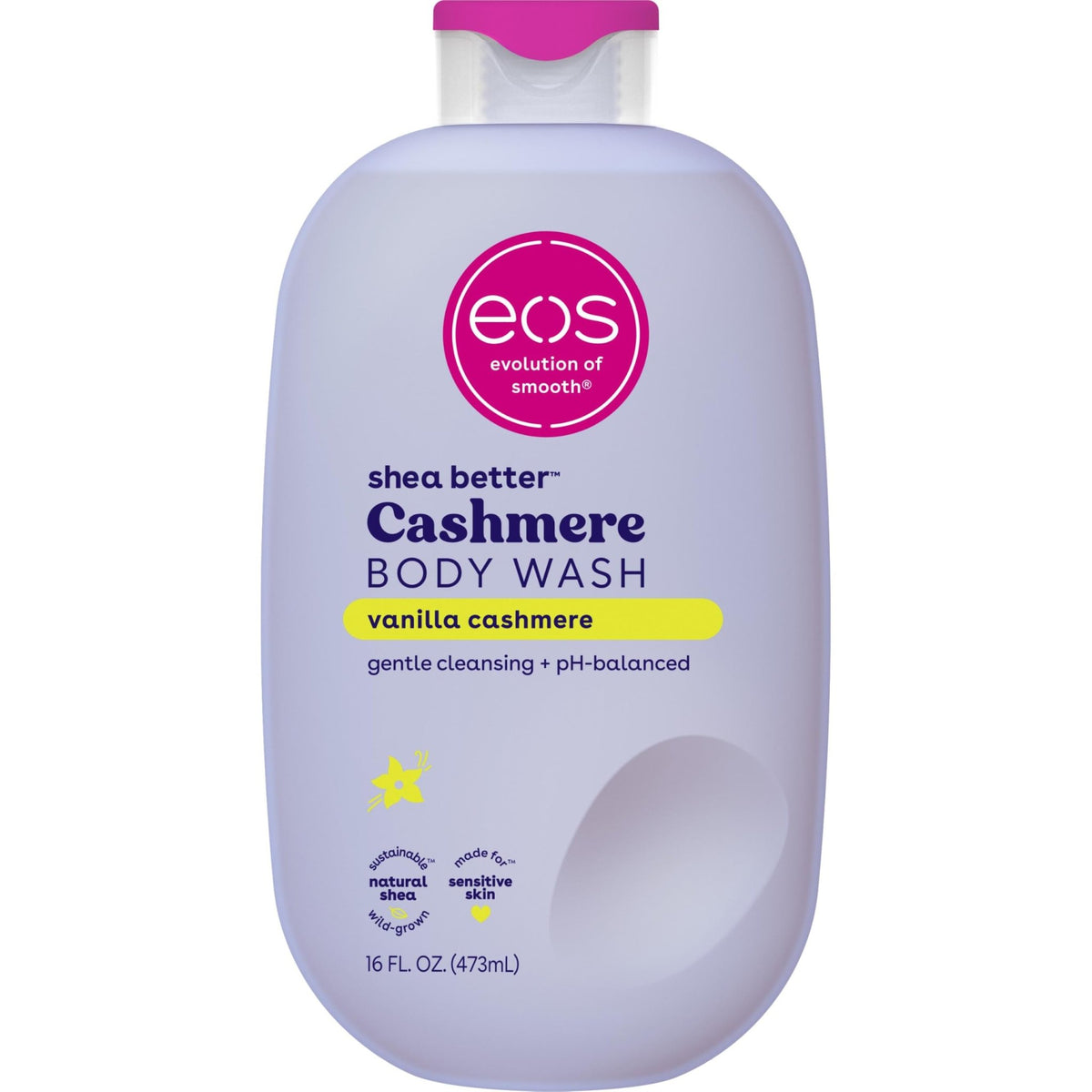 eos Body Wash, Vanilla Cashmere, Moisturizing Creamy Gel Formula with Shea Butter, Glycerin, Vitamin E, pH Balanced, Sensitive Skin, Vegan, 16 fl oz - thewildfolk eos Body Wash, Vanilla Cashmere, Moisturizing Creamy Gel Formula with Shea Butter, Glycerin, Vitamin E, pH Balanced, Sensitive Skin, Vegan, 16 fl oz