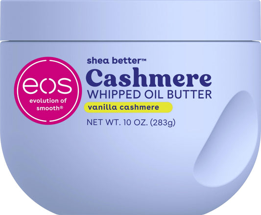 eos Cashmere Whipped Oil Body Butter, Vanilla Cashmere, 72 Hour Weightless Moisture For Dry Skin, Rich Formula and Deep Hydration, Body Care, 10 oz - thewildfolk eos Cashmere Whipped Oil Body Butter, Vanilla Cashmere, 72 Hour Weightless Moisture For Dry Skin, Rich Formula and Deep Hydration, Body Care, 10 oz