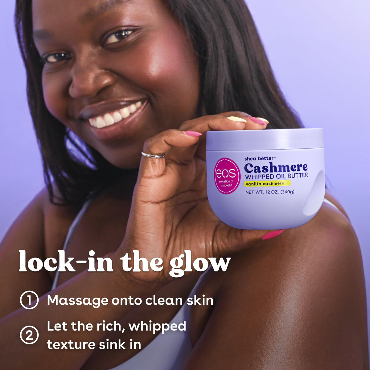eos Cashmere Whipped Oil Body Butter, Vanilla Cashmere, 72 Hour Weightless Moisture For Dry Skin, Rich Formula and Deep Hydration, Body Care, 10 oz - thewildfolk eos Cashmere Whipped Oil Body Butter, Vanilla Cashmere, 72 Hour Weightless Moisture For Dry Skin, Rich Formula and Deep Hydration, Body Care, 10 oz