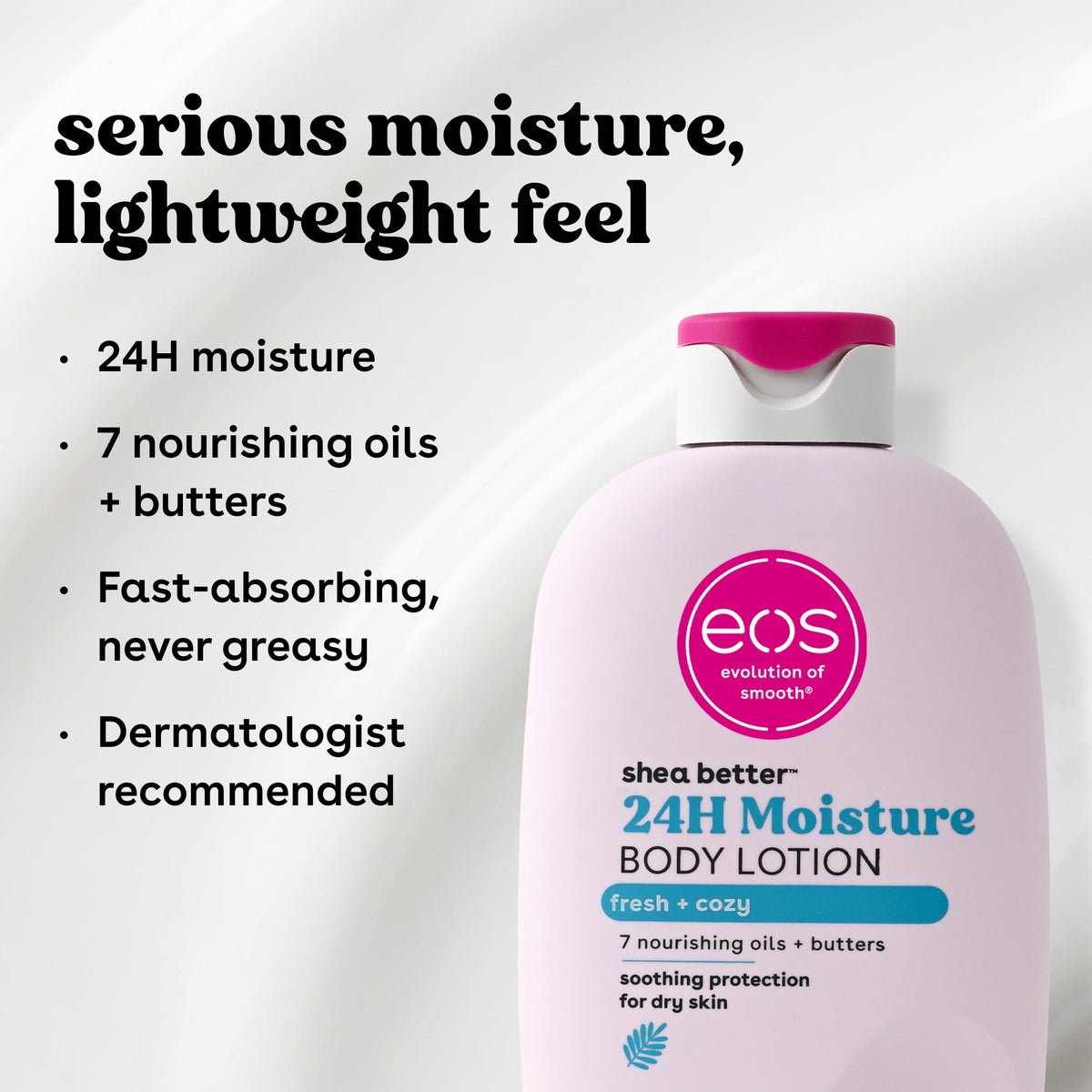 eos Shea Better Body Lotion, Fresh & Cozy, 24-Hour Moisture Skin Care, Lightweight & Non-Greasy, Natural Shea, Vegan, 16 fl oz - thewildfolk eos Shea Better Body Lotion, Fresh & Cozy, 24-Hour Moisture Skin Care, Lightweight & Non-Greasy, Natural Shea, Vegan, 16 fl oz