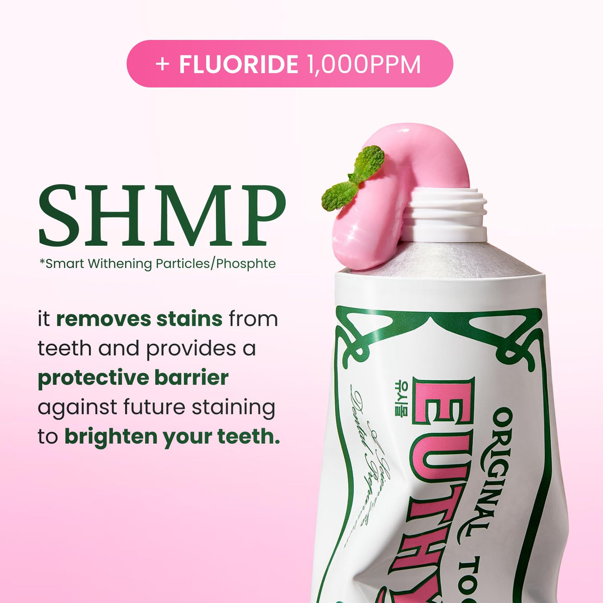 EUTHYMOL Whitening Toothpaste, Stain Removal in 2 Weeks | 3.7 fl oz - thewildfolk EUTHYMOL Whitening Toothpaste, Stain Removal in 2 Weeks | 3.7 fl oz
