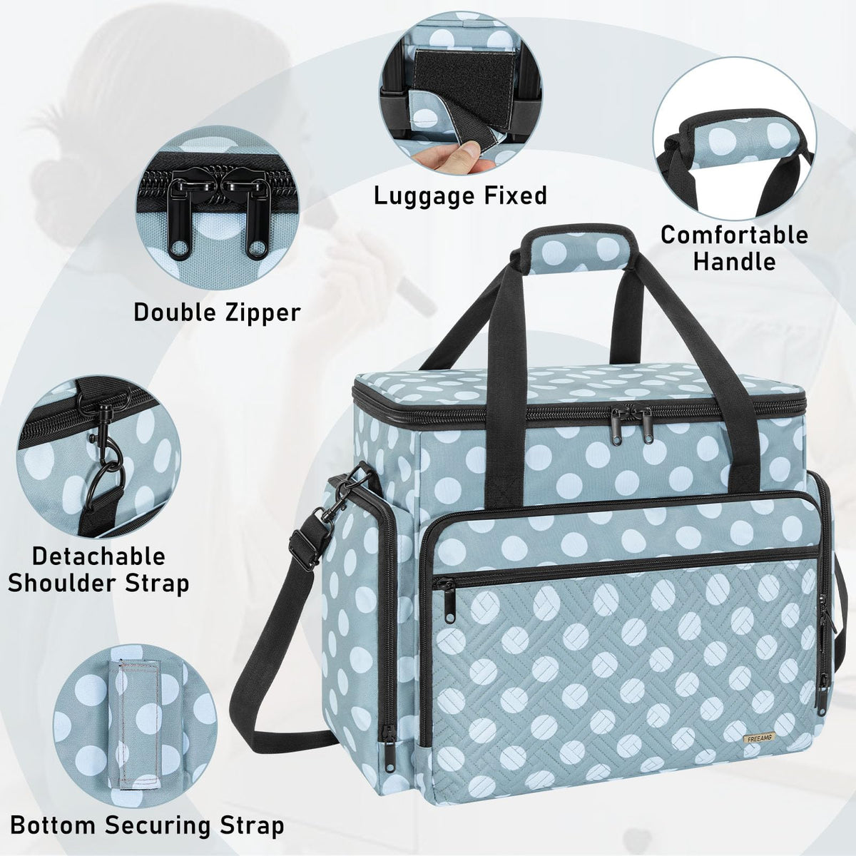Extra Large Rolling Makeup Bag with 4 Removable Pouches and 1 Brush Holder - thewildfolk Extra Large Rolling Makeup Bag with 4 Removable Pouches and 1 Brush Holder