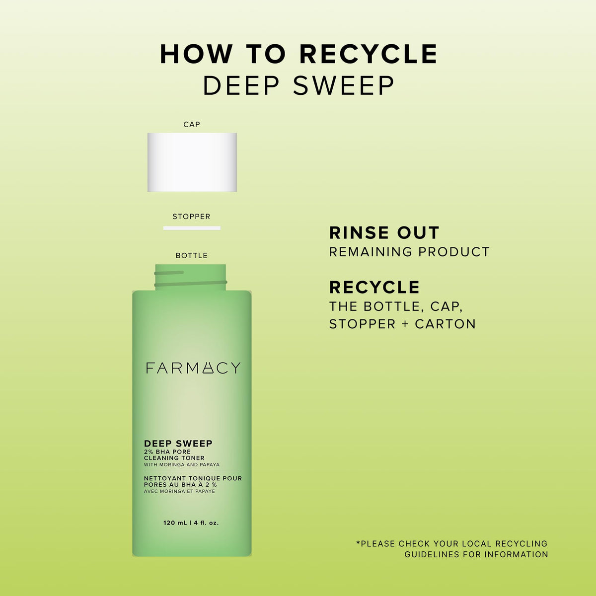 Farmacy 2% Salicylic Acid Toner for Face - Deep Sweep BHA Liquid Exfoliant + Pore Cleaner - Controls Oil, Gently Exfoliates + Refines Pores - Skin Care for Combo, Oily + Blemish-Prone Skin - (120ml) - thewildfolk Farmacy 2% Salicylic Acid Toner for Face - Deep Sweep BHA Liquid Exfoliant + Pore Cleaner - Controls Oil, Gently Exfoliates + Refines Pores - Skin Care for Combo, Oily + Blemish-Prone Skin - (120ml)