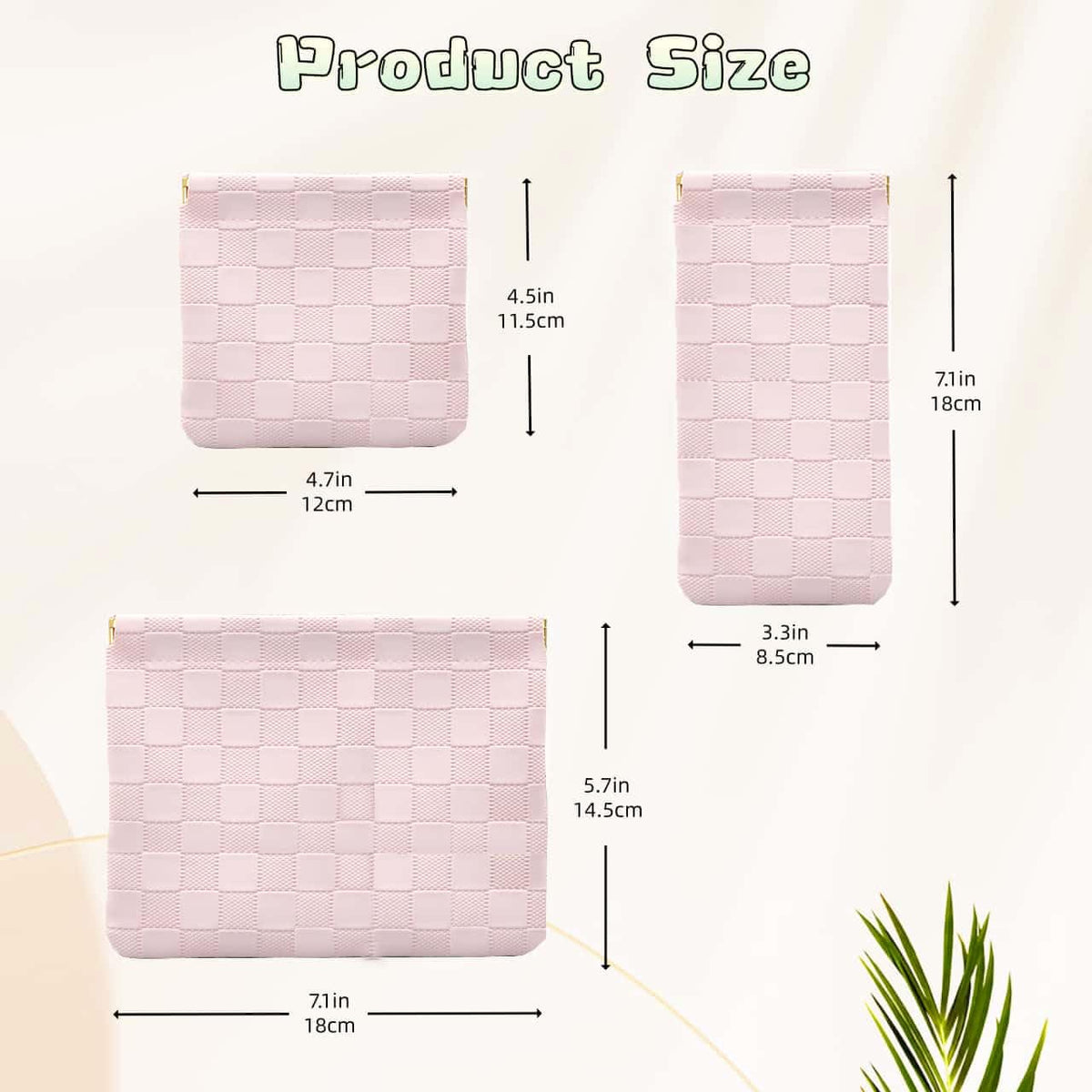 FeciFeco Small Makeup Bag for Purse, Pencil Case, Mini Cosmetic Bags for Women, Coin Purse Organizer, Lipstick Cosmetic Accessories Organizer, Small Travel Kit Storage Pouch (Multi-size-Pink) - thewildfolk FeciFeco Small Makeup Bag for Purse, Pencil Case, Mini Cosmetic Bags for Women, Coin Purse Organizer, Lipstick Cosmetic Accessories Organizer, Small Travel Kit Storage Pouch (Multi-size-Pink)