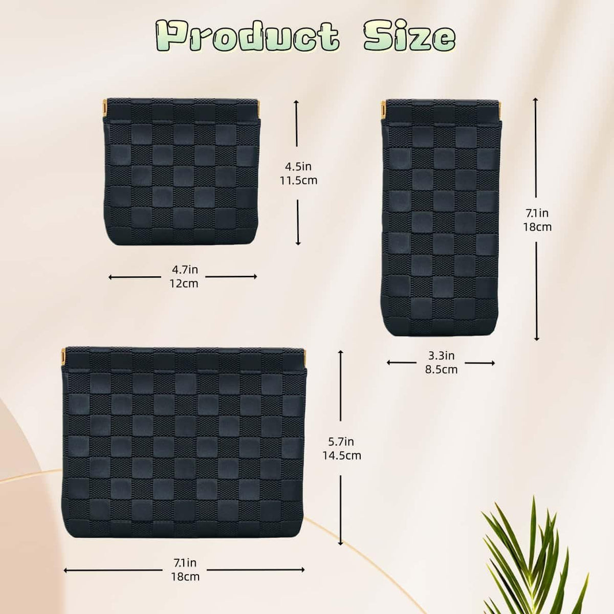 FeciFeco Small Makeup Bag for Purse, Small Pouch for Purse Organizer Insert - thewildfolk FeciFeco Small Makeup Bag for Purse, Small Pouch for Purse Organizer Insert