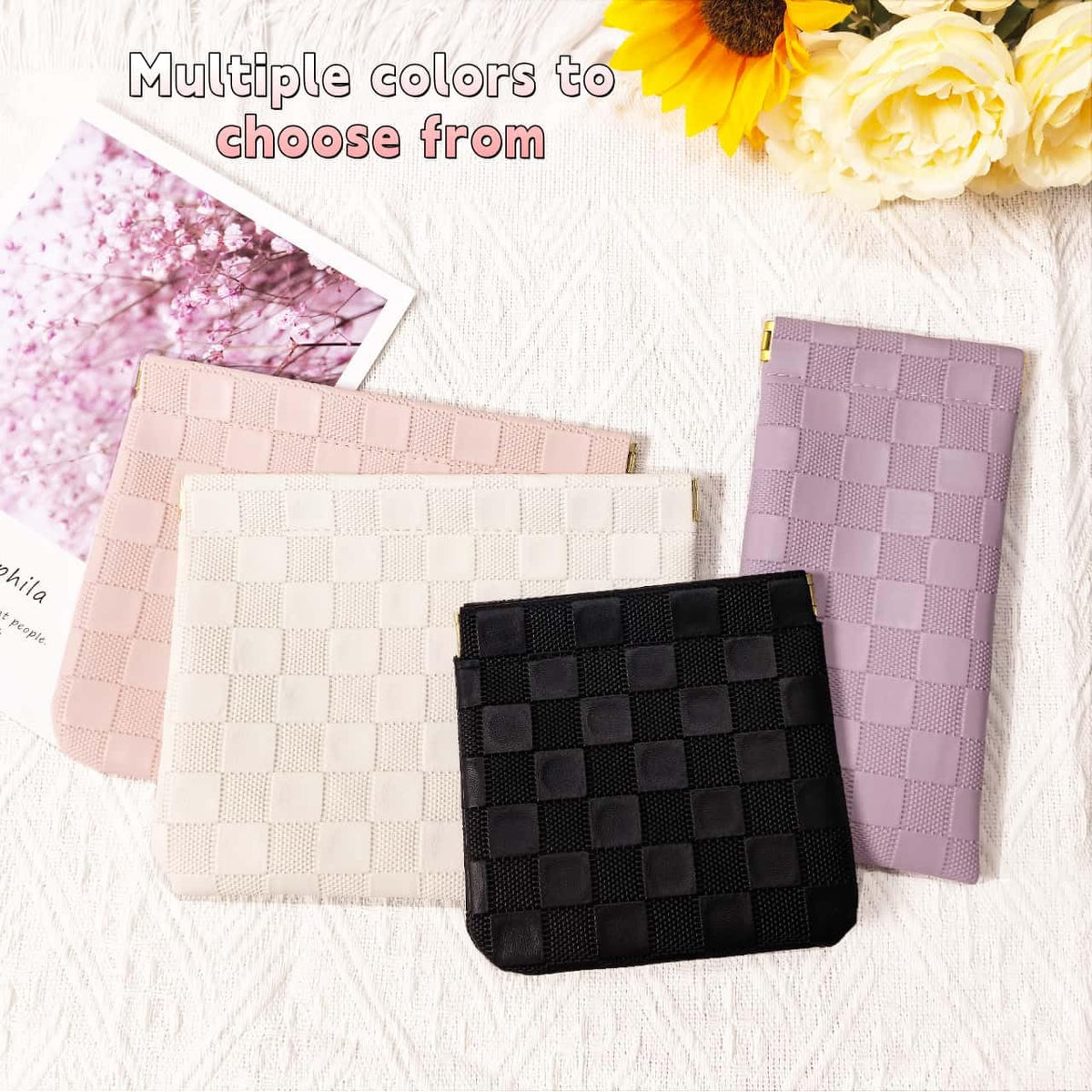 FeciFeco Small Makeup Bag for Purse, Small Pouch for Purse Organizer Insert - thewildfolk FeciFeco Small Makeup Bag for Purse, Small Pouch for Purse Organizer Insert