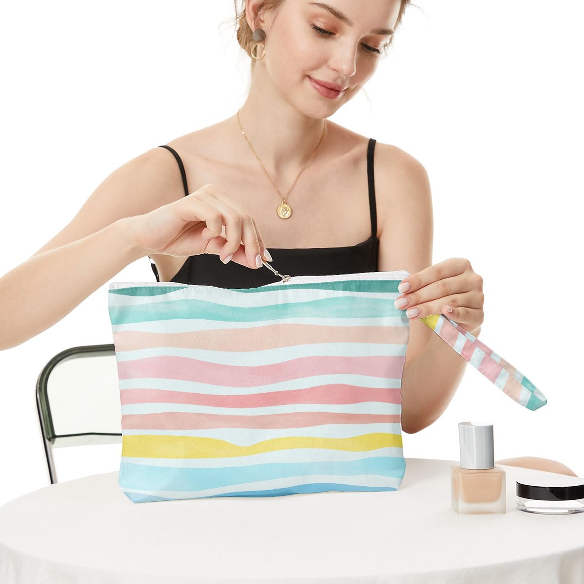 Fokongna Wet Dry Bag – Waterproof Travel Bag, Large Zipper Pouch for Swimsuits, Diapers, Toiletries, Makeup for Women & Girls - thewildfolk Fokongna Wet Dry Bag – Waterproof Travel Bag, Large Zipper Pouch for Swimsuits, Diapers, Toiletries, Makeup for Women & Girls