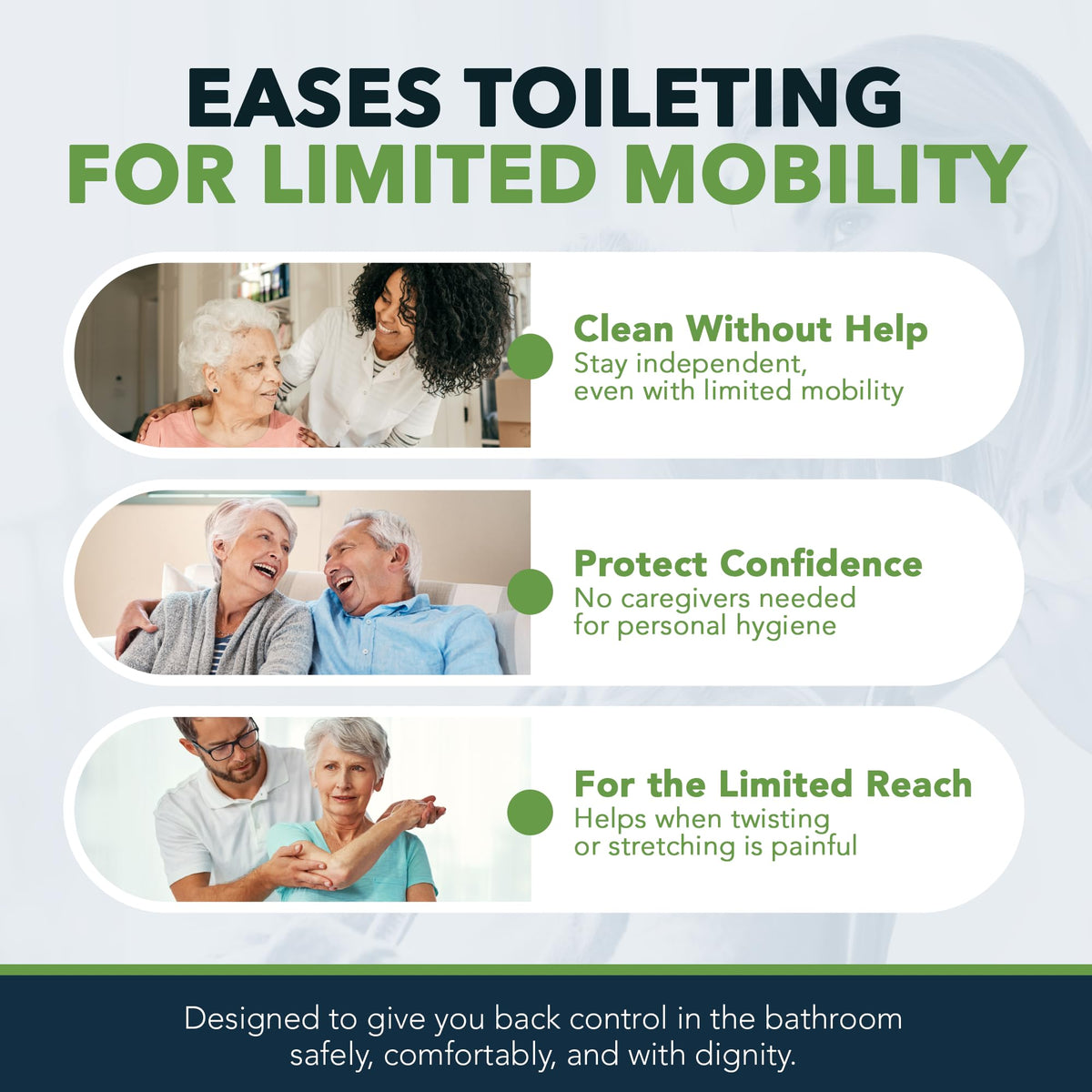 FreedomWand Compact Kit 14.5 Inches, Toilet Aid, Reacher tool for Seniors - thewildfolk FreedomWand Compact Kit 14.5 Inches, Toilet Aid, Reacher tool for Seniors