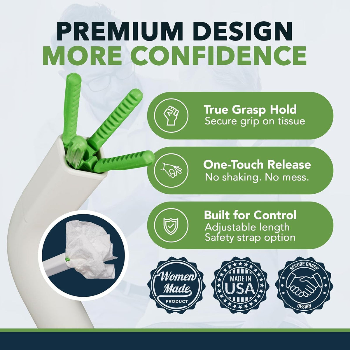 FreedomWand Compact Kit 14.5 Inches, Toilet Aid, Reacher tool for Seniors - thewildfolk FreedomWand Compact Kit 14.5 Inches, Toilet Aid, Reacher tool for Seniors