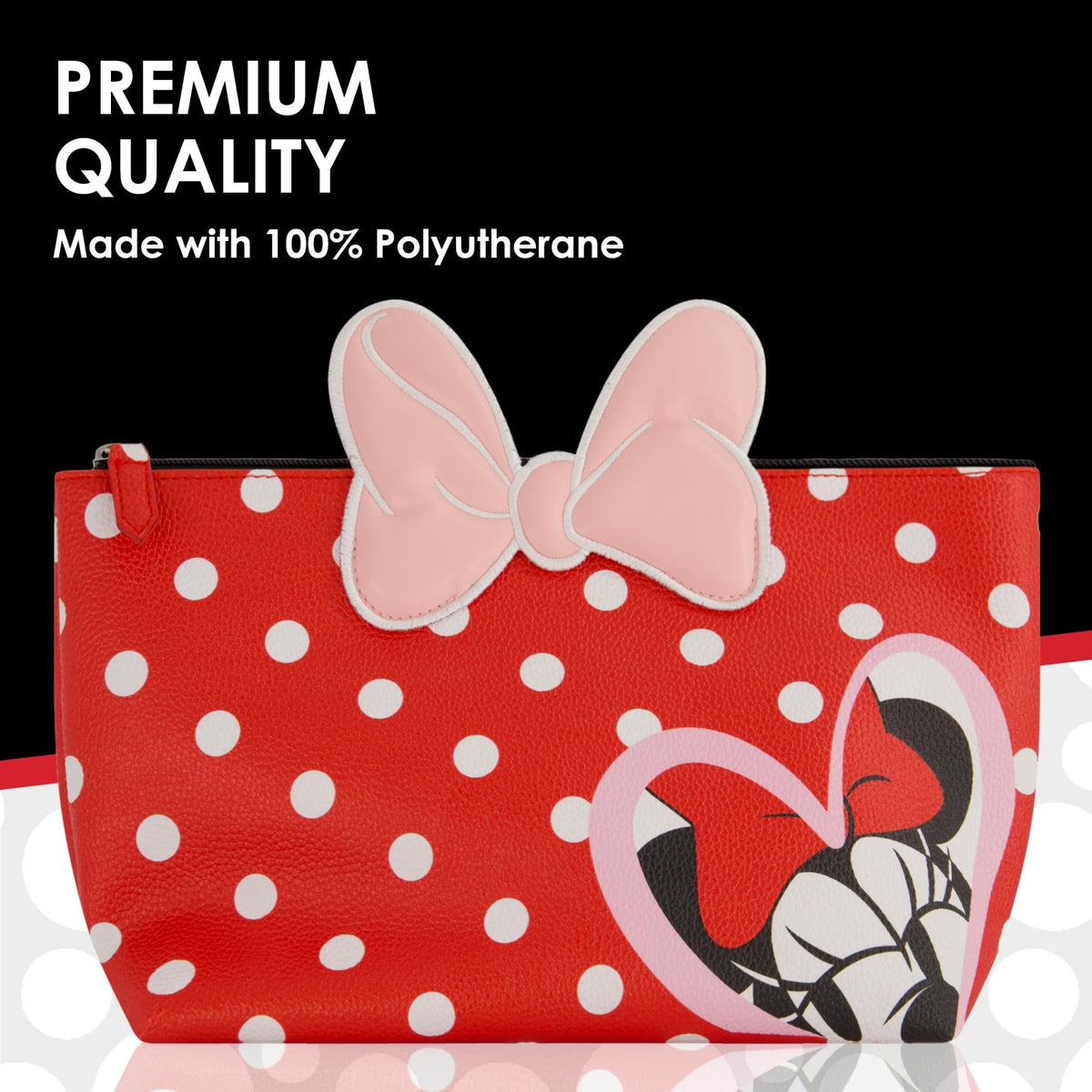 FUL Disney Minnie Mouse Women's Makeup Bag, Red - thewildfolk FUL Disney Minnie Mouse Women's Makeup Bag, Red