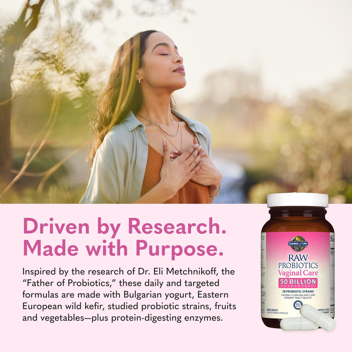 Garden of Life Raw Probiotics Vaginal Care, 50 Billion CFU, 1 Month Supply - thewildfolk Garden of Life Raw Probiotics Vaginal Care, 50 Billion CFU, 1 Month Supply