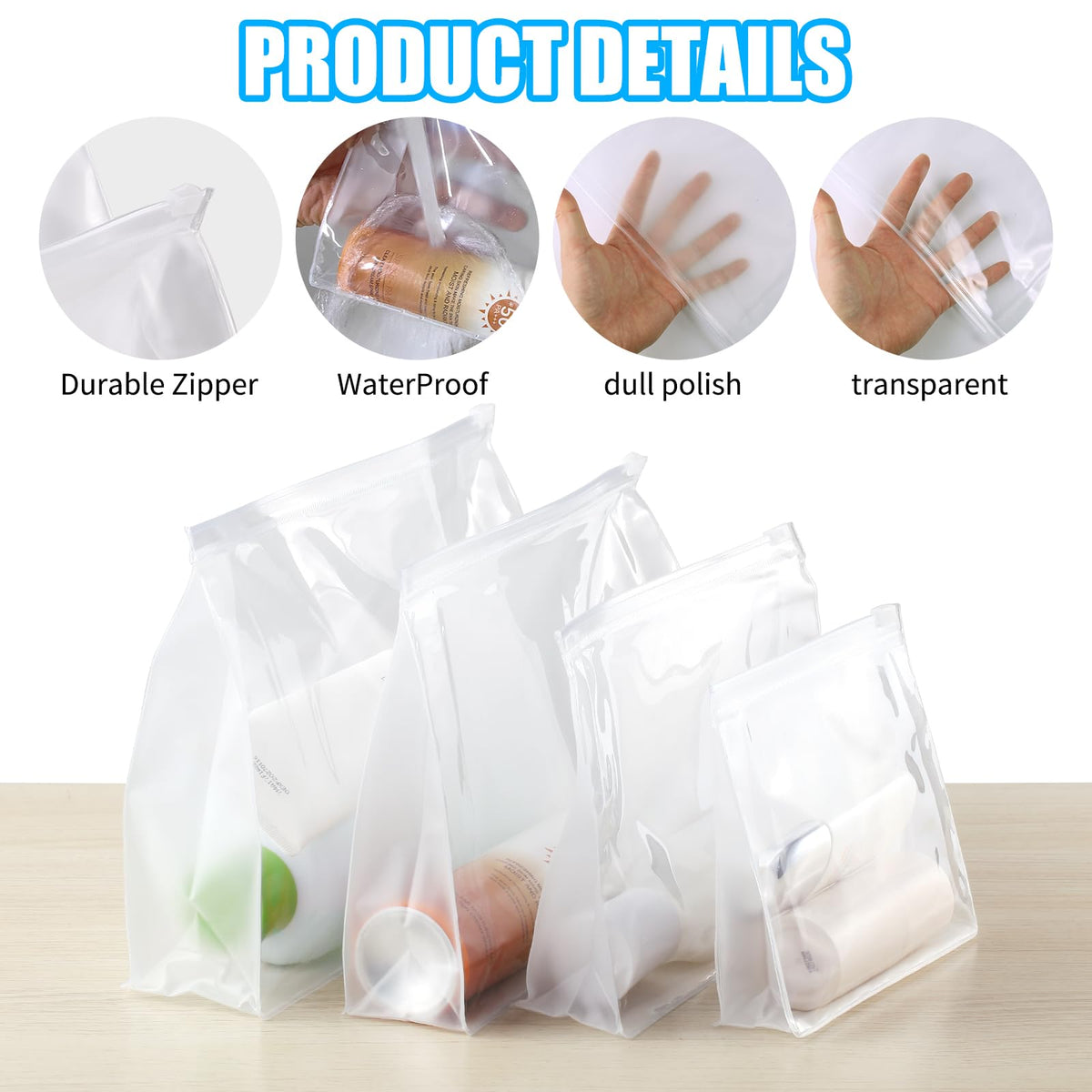 GAWBYET 50 PCS Mini Clear Makeup Bag,Small Clear Zipper Pouch Travel Bag for Toiletries Plastic Cosmetic Organizer Waterproof，for Swimsuit Bikini Travel Vacation(5.9 x 5.1 x 1.4 Inch) - thewildfolk GAWBYET 50 PCS Mini Clear Makeup Bag,Small Clear Zipper Pouch Travel Bag for Toiletries Plastic Cosmetic Organizer Waterproof，for Swimsuit Bikini Travel Vacation(5.9 x 5.1 x 1.4 Inch)