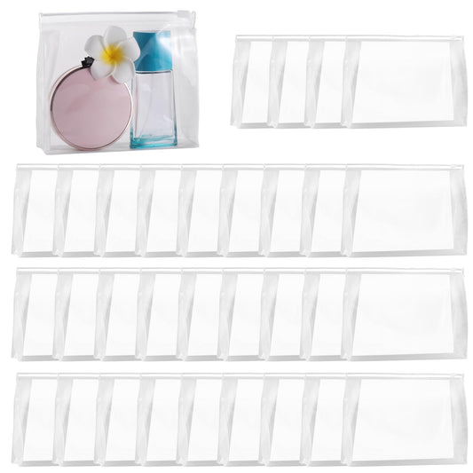GAWBYET 50 PCS Mini Clear Makeup Bag,Small Clear Zipper Pouch Travel Bag for Toiletries Plastic Cosmetic Organizer Waterproof，for Swimsuit Bikini Travel Vacation(5.9 x 5.1 x 1.4 Inch) - thewildfolk GAWBYET 50 PCS Mini Clear Makeup Bag,Small Clear Zipper Pouch Travel Bag for Toiletries Plastic Cosmetic Organizer Waterproof，for Swimsuit Bikini Travel Vacation(5.9 x 5.1 x 1.4 Inch)