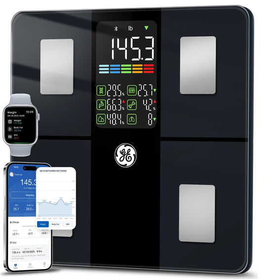 GE Smart Scale for Body Weight, BMI, Body Fat, Muscle Mass, Large Display - thewildfolk GE Smart Scale for Body Weight, BMI, Body Fat, Muscle Mass, Large Display