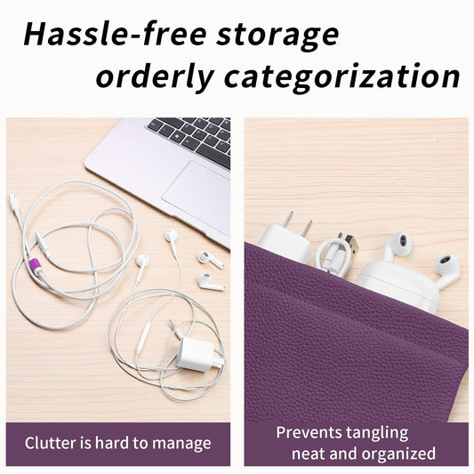 Genuine Leather Pocket Cosmetic Bag for Purse,Coin Purse Lipstick Cosmetic Accessories Travel Pouch for Storage Waterproof Portable No Zipper Self-closing Small Makeup Pouch (Purple) - thewildfolk Genuine Leather Pocket Cosmetic Bag for Purse,Coin Purse Lipstick Cosmetic Accessories Travel Pouch for Storage Waterproof Portable No Zipper Self-closing Small Makeup Pouch (Purple)