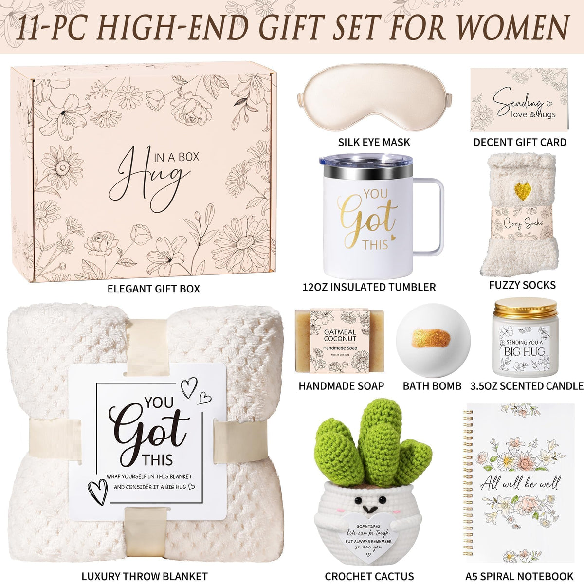 Get Well Soon Gifts Baskets for Women Spa Self Care Package After Surgery - thewildfolk Get Well Soon Gifts Baskets for Women Spa Self Care Package After Surgery
