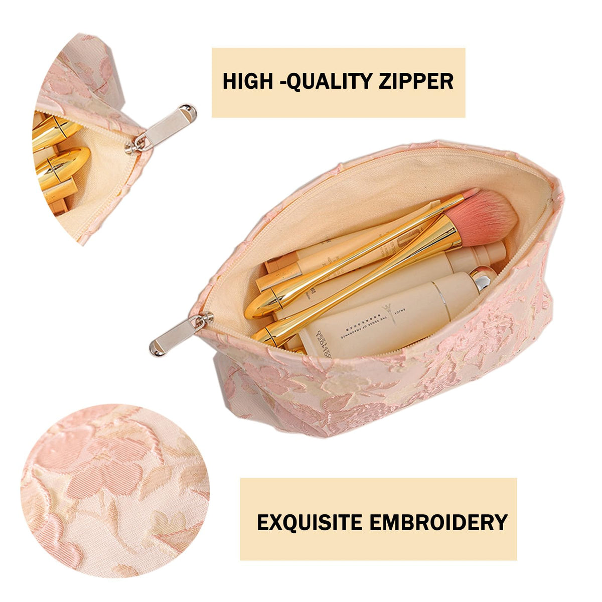 getgto 2 Pcs Makeup Bags, Large Cosmetic Bag Travel Toiletry Bag - thewildfolk getgto 2 Pcs Makeup Bags, Large Cosmetic Bag Travel Toiletry Bag