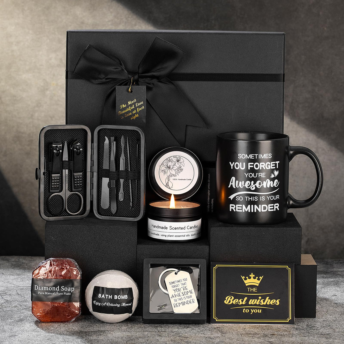 Gifts for Men,Self Care Gifts for Men, 7 Pcs Unique Gifts for Him Dad Boyfriend Husband Brother Friends, Perfect for Birthday Bath Set Spa Kit Bath and Body Self Care Grooming Relaxation Stress Relief - thewildfolk Gifts for Men,Self Care Gifts for Men, 7 Pcs Unique Gifts for Him Dad Boyfriend Husband Brother Friends, Perfect for Birthday Bath Set Spa Kit Bath and Body Self Care Grooming Relaxation Stress Relief