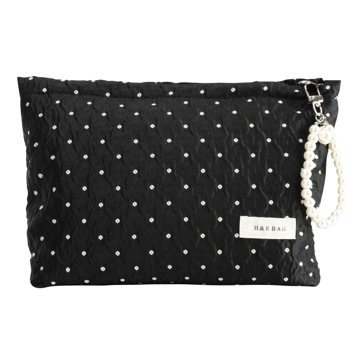 giteo bedding Makeup Bag, Travel Portable Cosmetic Bags for Women Girls, Elegant Polka Dot Make Up Case with Pearl Charm, Large Capacity Toiletry Organizer, Daily Use Pouches for Purse - thewildfolk giteo bedding Makeup Bag, Travel Portable Cosmetic Bags for Women Girls, Elegant Polka Dot Make Up Case with Pearl Charm, Large Capacity Toiletry Organizer, Daily Use Pouches for Purse