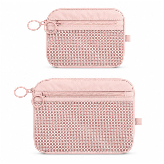 GIVLEFLY 2 PCS Purse Organizer Pouch Set for Women, Lightweight Zipper Storage Pouches for Handbags, Cosmetics, Keys, Cards, Travel Accessories and Daily Essentials - thewildfolk GIVLEFLY 2 PCS Purse Organizer Pouch Set for Women, Lightweight Zipper Storage Pouches for Handbags, Cosmetics, Keys, Cards, Travel Accessories and Daily Essentials