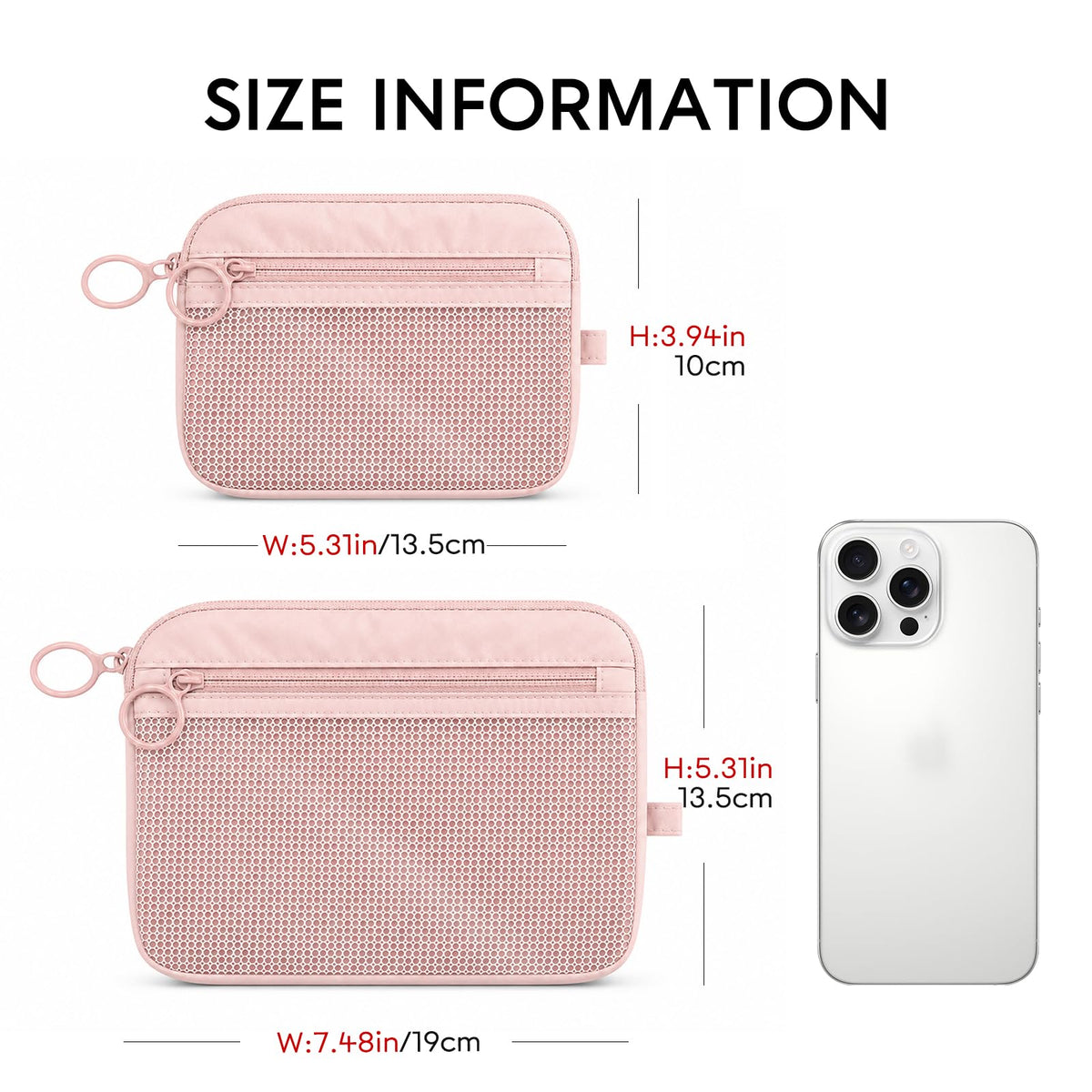 GIVLEFLY 2 PCS Purse Organizer Pouch Set for Women, Lightweight Zipper Storage Pouches for Handbags, Cosmetics, Keys, Cards, Travel Accessories and Daily Essentials - thewildfolk GIVLEFLY 2 PCS Purse Organizer Pouch Set for Women, Lightweight Zipper Storage Pouches for Handbags, Cosmetics, Keys, Cards, Travel Accessories and Daily Essentials