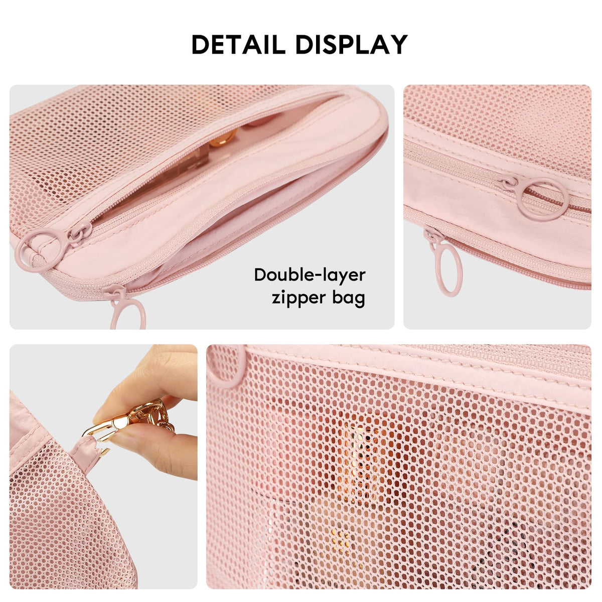 GIVLEFLY 2 PCS Purse Organizer Pouch Set for Women, Lightweight Zipper Storage Pouches for Handbags, Cosmetics, Keys, Cards, Travel Accessories and Daily Essentials - thewildfolk GIVLEFLY 2 PCS Purse Organizer Pouch Set for Women, Lightweight Zipper Storage Pouches for Handbags, Cosmetics, Keys, Cards, Travel Accessories and Daily Essentials