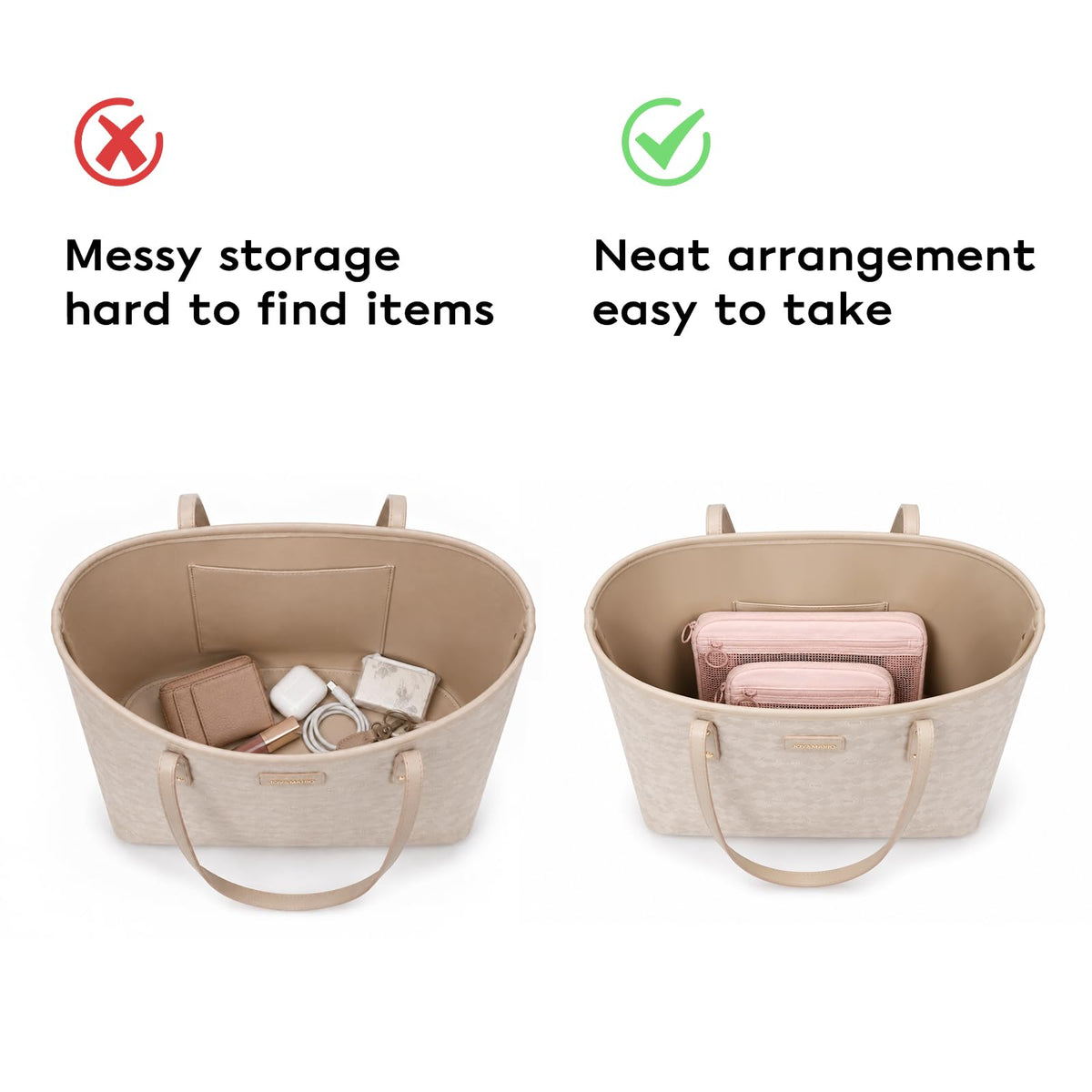 GIVLEFLY 2 PCS Purse Organizer Pouch Set for Women, Lightweight Zipper Storage Pouches for Handbags, Cosmetics, Keys, Cards, Travel Accessories and Daily Essentials - thewildfolk GIVLEFLY 2 PCS Purse Organizer Pouch Set for Women, Lightweight Zipper Storage Pouches for Handbags, Cosmetics, Keys, Cards, Travel Accessories and Daily Essentials