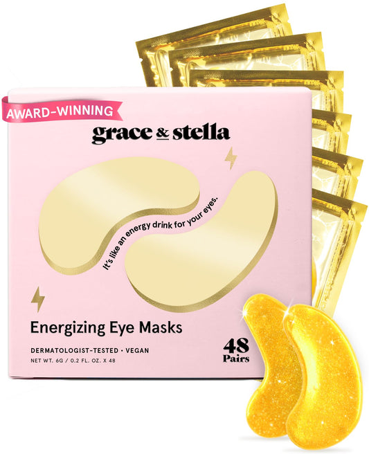 grace & stella Award Winning Under Eye Mask - Birthday Gifts for Women - Gel Eye Patches for Dark Circles, Puffy Eyes, Wrinkles, Undereye Bags - Gifts for Teen Girls - Vegan (48 Pairs, Gold) - thewildfolk grace & stella Award Winning Under Eye Mask - Birthday Gifts for Women - Gel Eye Patches for Dark Circles, Puffy Eyes, Wrinkles, Undereye Bags - Gifts for Teen Girls - Vegan (48 Pairs, Gold)
