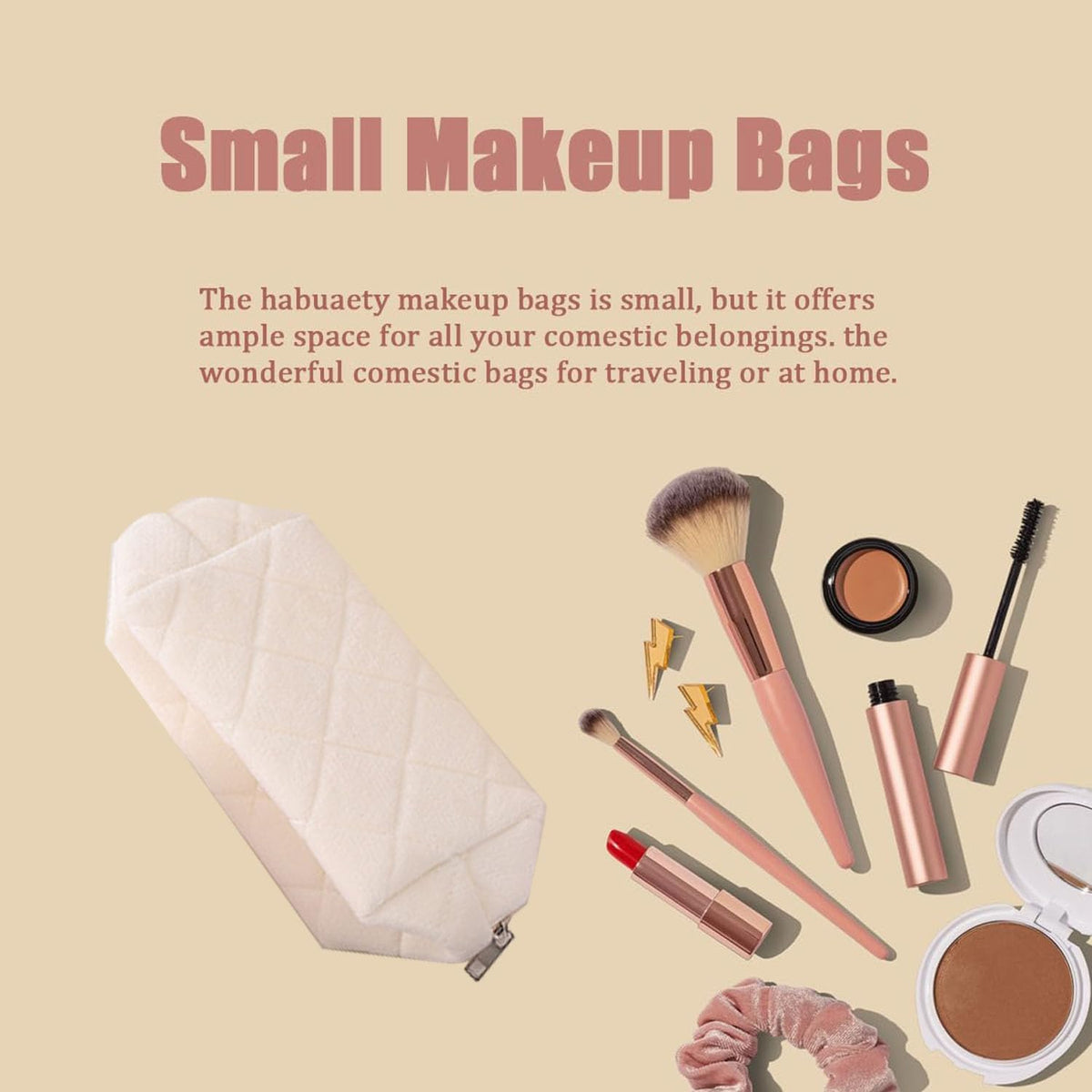 HABUAETY Makeup Bag Small Cosmetic Bags for Purse Women Girls Y2k Checkered Make Up Pouch - thewildfolk HABUAETY Makeup Bag Small Cosmetic Bags for Purse Women Girls Y2k Checkered Make Up Pouch