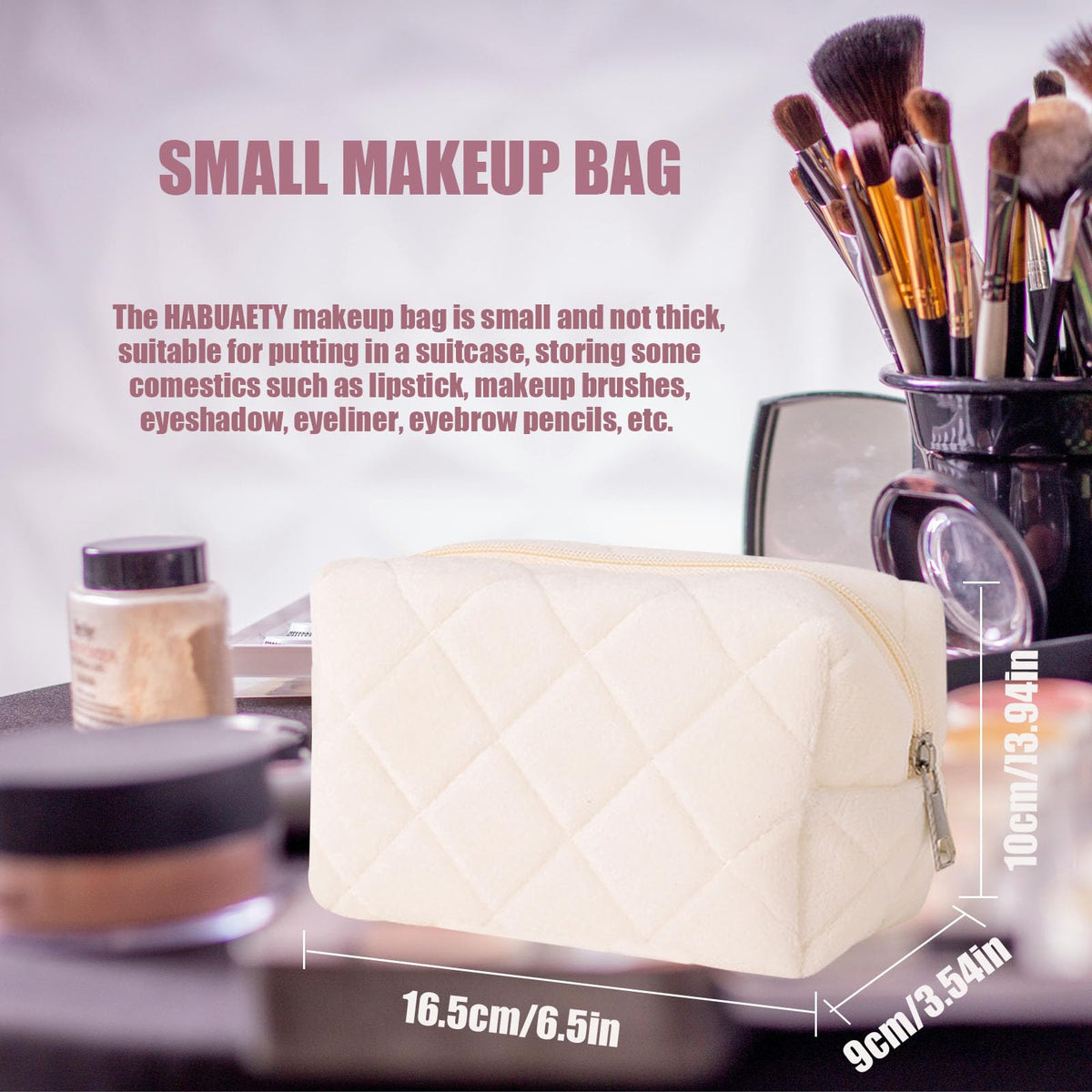 HABUAETY Makeup Bag Small Cosmetic Bags for Purse Women Girls Y2k Checkered Make Up Pouch - thewildfolk HABUAETY Makeup Bag Small Cosmetic Bags for Purse Women Girls Y2k Checkered Make Up Pouch