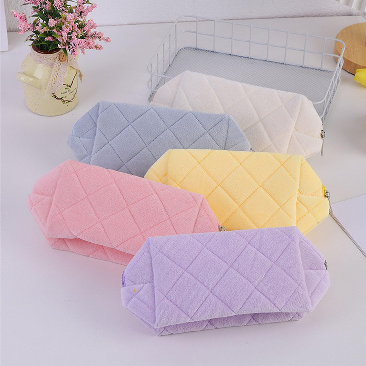 HABUAETY Makeup Bag Small Cosmetic Bags for Purse Women Girls Y2k Checkered Make Up Pouch - thewildfolk HABUAETY Makeup Bag Small Cosmetic Bags for Purse Women Girls Y2k Checkered Make Up Pouch