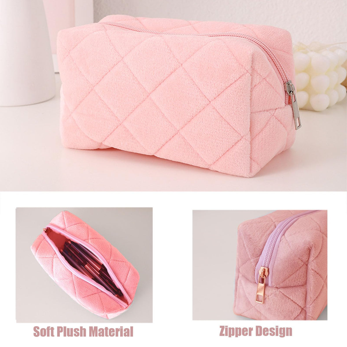 HABUAETY Makeup Bag Small Cosmetic Bags for Purse Women Girls Y2k Checkered Make Up Pouch - thewildfolk HABUAETY Makeup Bag Small Cosmetic Bags for Purse Women Girls Y2k Checkered Make Up Pouch