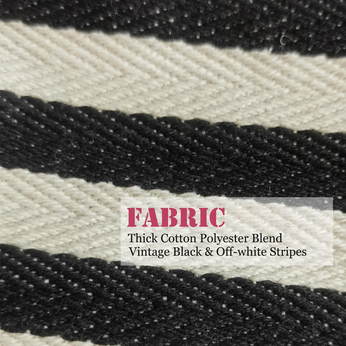 HAPPYHEIDI Small Makeup Brush Bag Zipper Pouch, Black White Striped - thewildfolk HAPPYHEIDI Small Makeup Brush Bag Zipper Pouch, Black White Striped