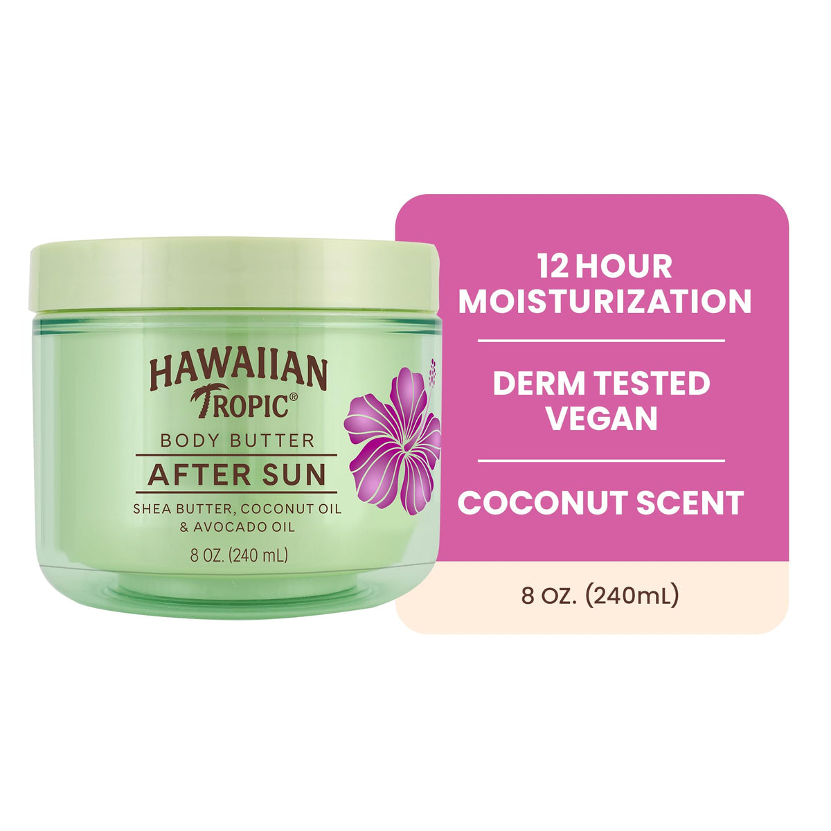 Hawaiian Tropic After Sun Body Butter with Coconut Oil, 8 Oz - thewildfolk Hawaiian Tropic After Sun Body Butter with Coconut Oil, 8 Oz